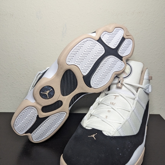 Nike Air Jordan 6 Rings Black Fossil Stone 322992-112 Mens Size 14 Sneakers - Picture 9 of 10